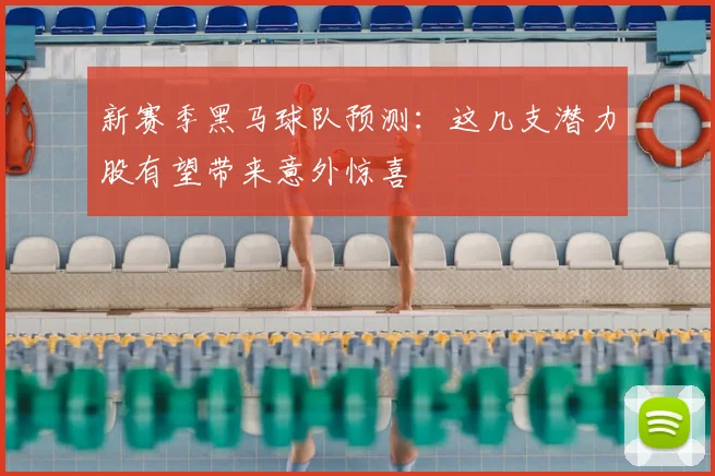 新赛季黑马球队预测：这几支潜力股有望带来意外惊喜